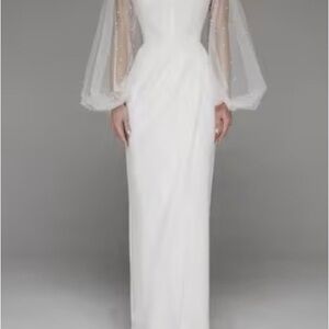 Chic White Long Sleeve Dress